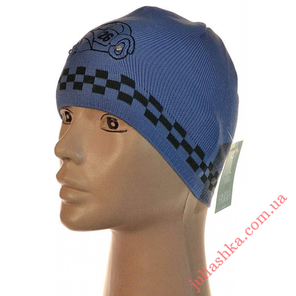 425м.хлопок AMAL(46-50р.детская вязаная шапка)
