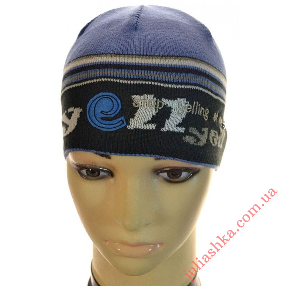 365м.хлопок AMAL(48-52р.детская вязаная шапка)