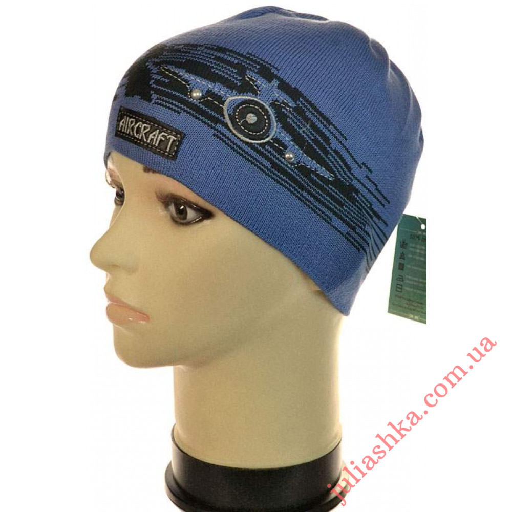 355м.бавовна AMAL(48-52р.дитяча в'язана шапка)