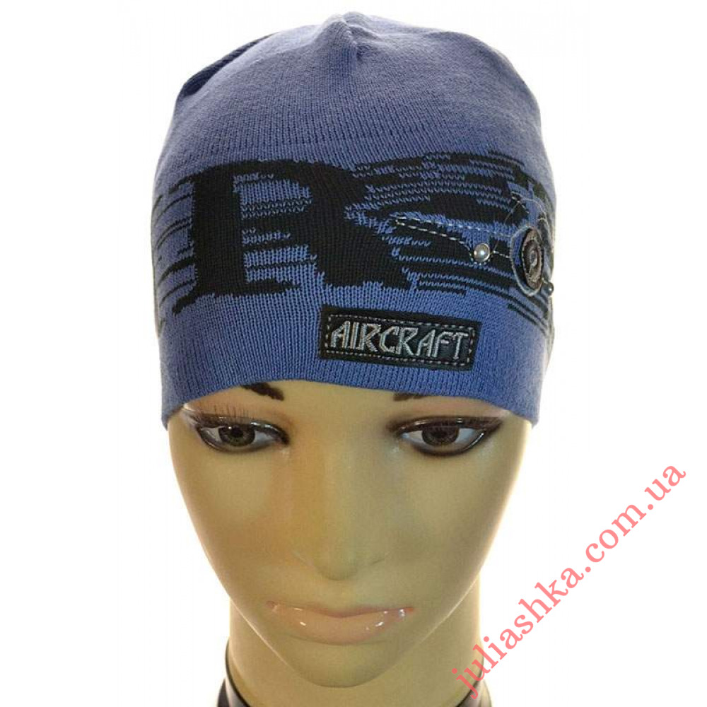 355м.бавовна AMAL(48-52р.дитяча в'язана шапка)