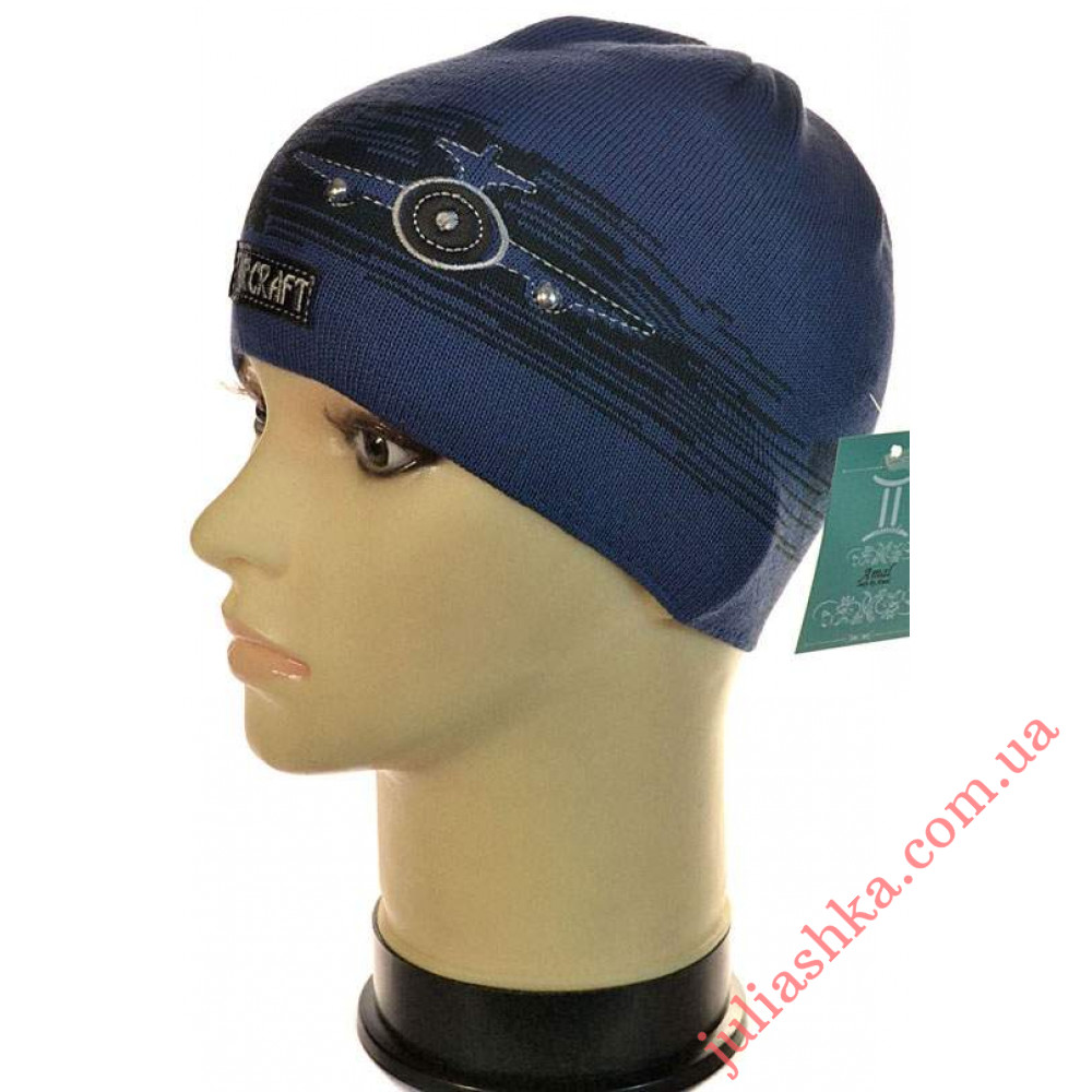 355м.бавовна AMAL(48-52р.дитяча в'язана шапка)