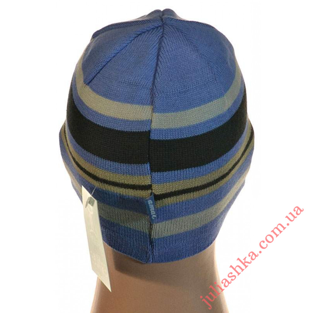 345м.хлопок AMAL(46-48р.детская вязаная шапка)
