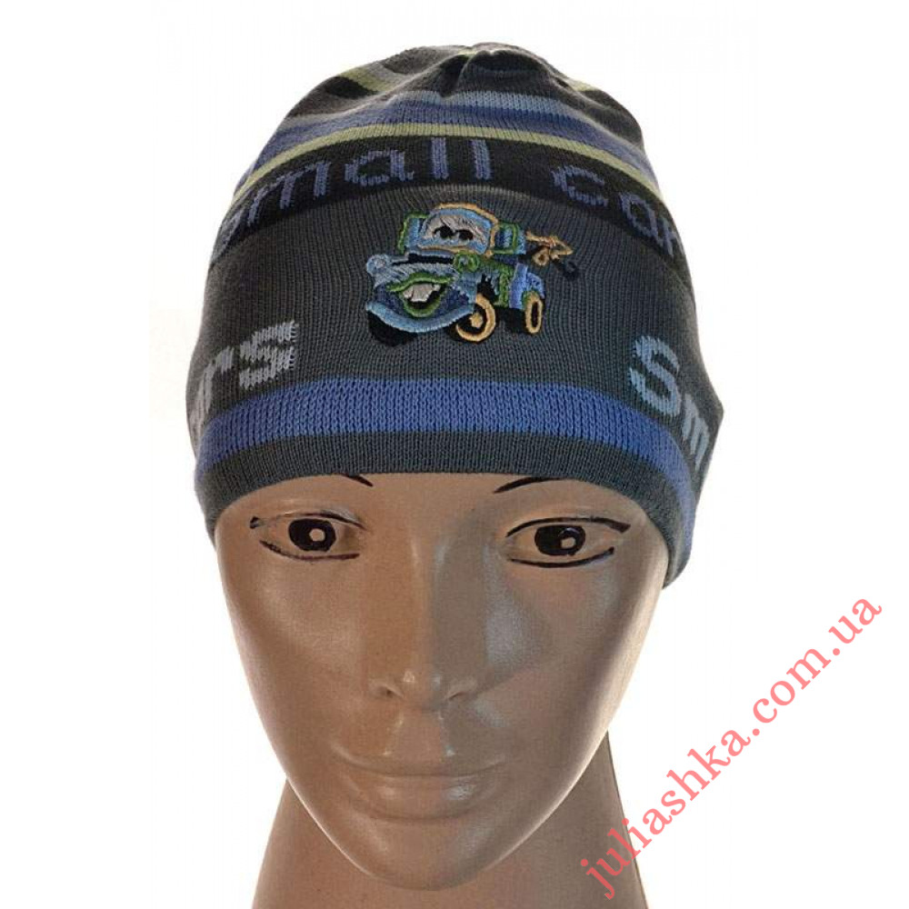 095м.хлопок AMAL(46-50р.детская вязаная шапка)