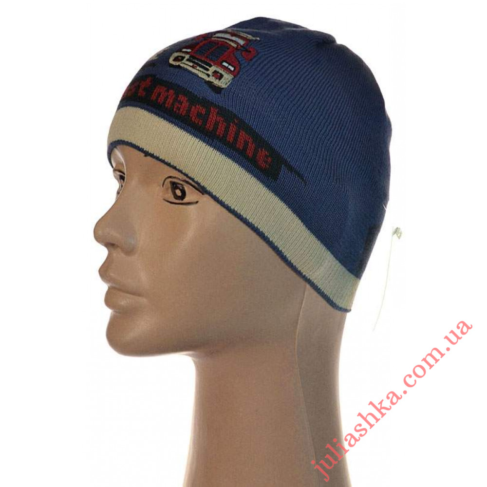 065м.хлопок AMAL(46-50р.детская вязаная шапка)