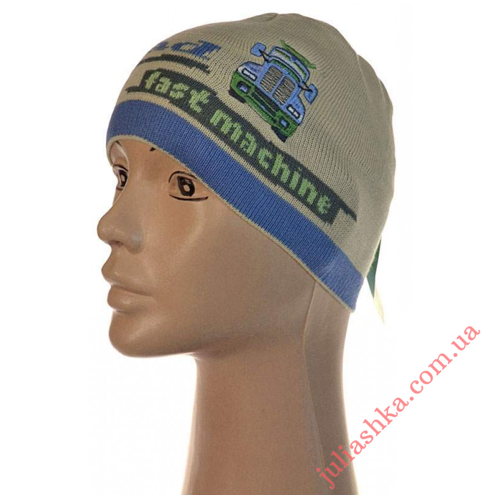 065м.хлопок AMAL(46-50р.детская вязаная шапка)