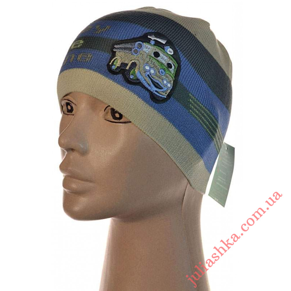 055м.бавовна AMAL(46-50р.дитяча в'язана шапка)