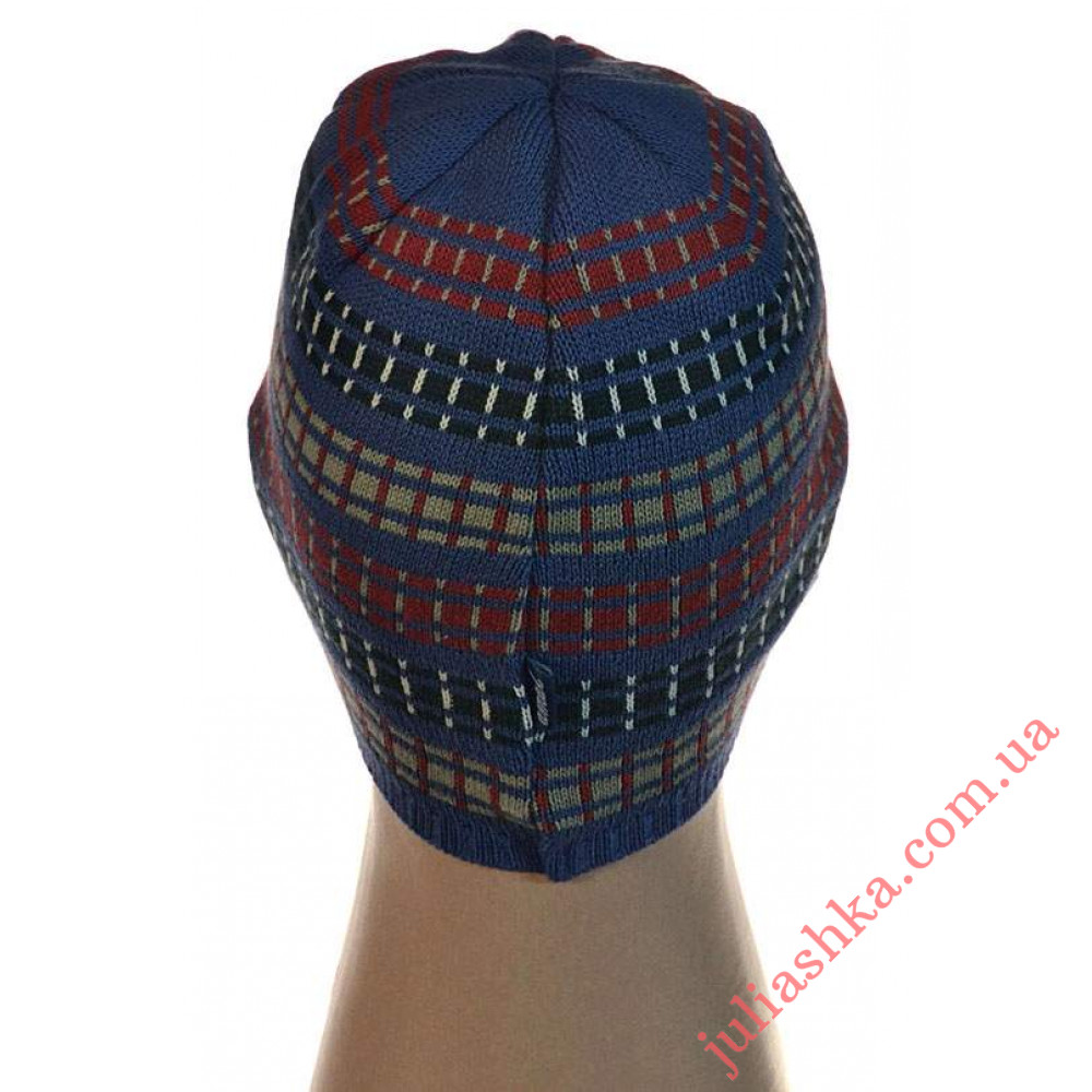 015 м.хлопок AMAL(46-50р.детская вязаная шапка)