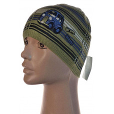 015 м.хлопок AMAL(46-50р.детская вязаная шапка)