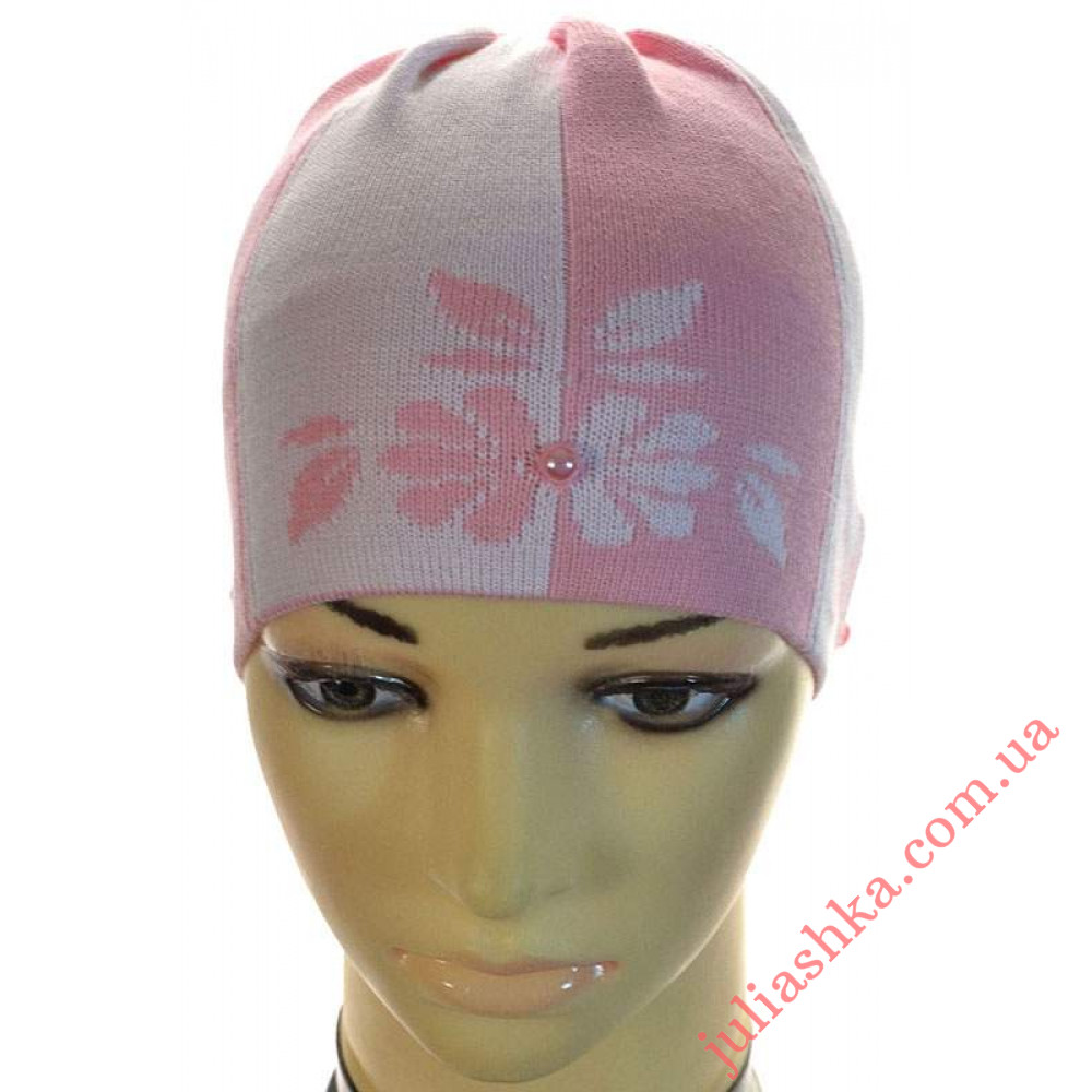 225д.хлопок AMAL(50-52р.детская вязаная шапка)