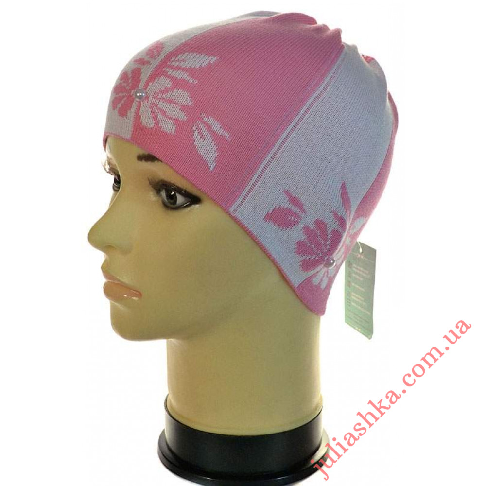 225д.хлопок AMAL(50-52р.детская вязаная шапка)