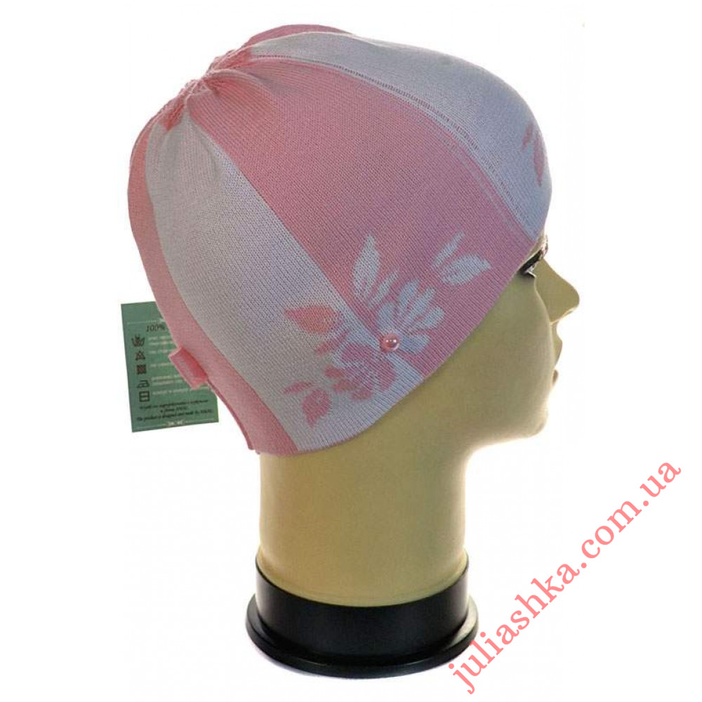 225д.бавовна AMAL(50-52р.дитяча в'язана шапка)