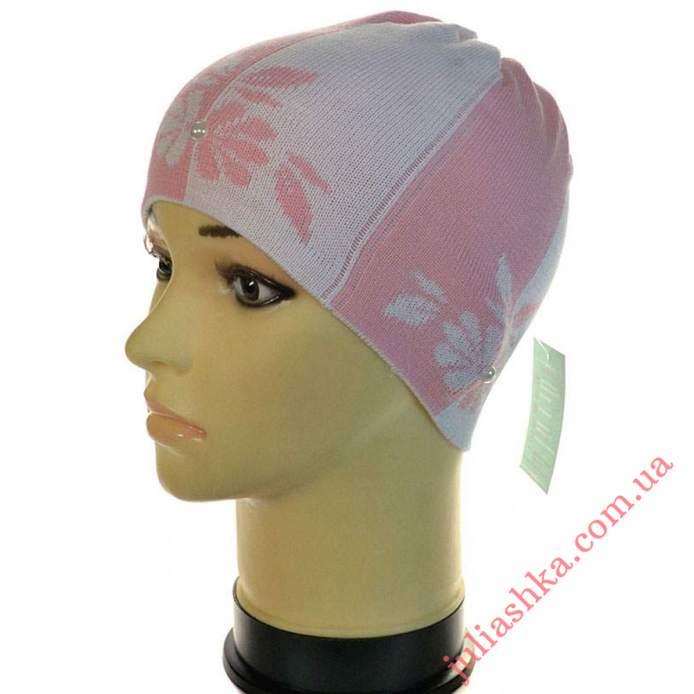 225д.хлопок AMAL(50-52р.детская вязаная шапка)