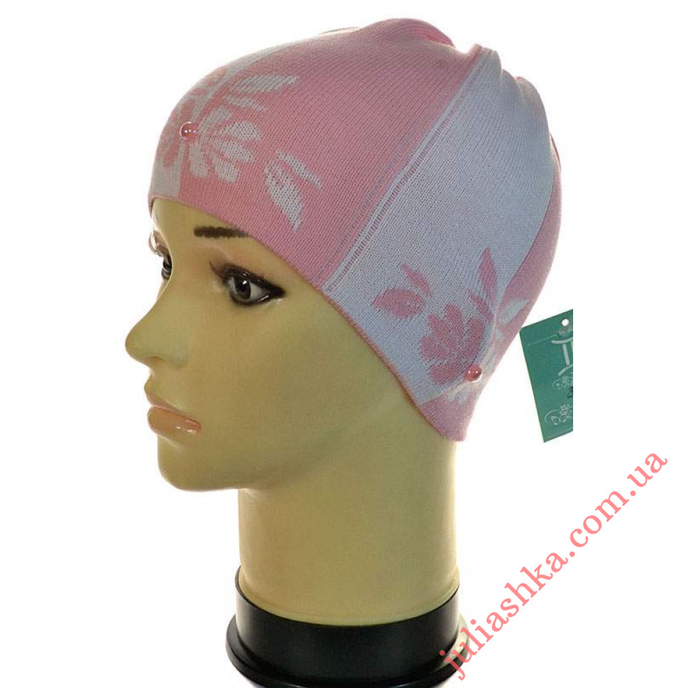 225д.хлопок AMAL(50-52р.детская вязаная шапка)