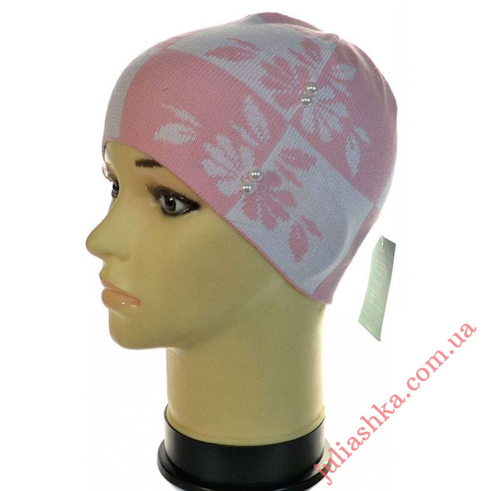 215д.хлопок AMAL(50-52р.детская вязаная шапка)