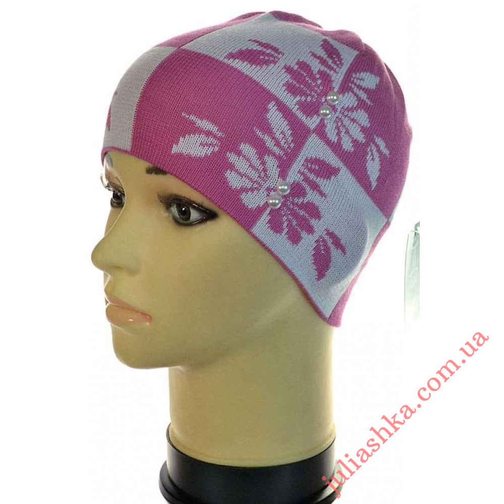 215д.хлопок AMAL(50-52р.детская вязаная шапка)