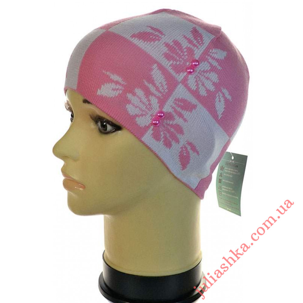 215д.бавовна AMAL(50-52р.дитяча в'язана шапка)