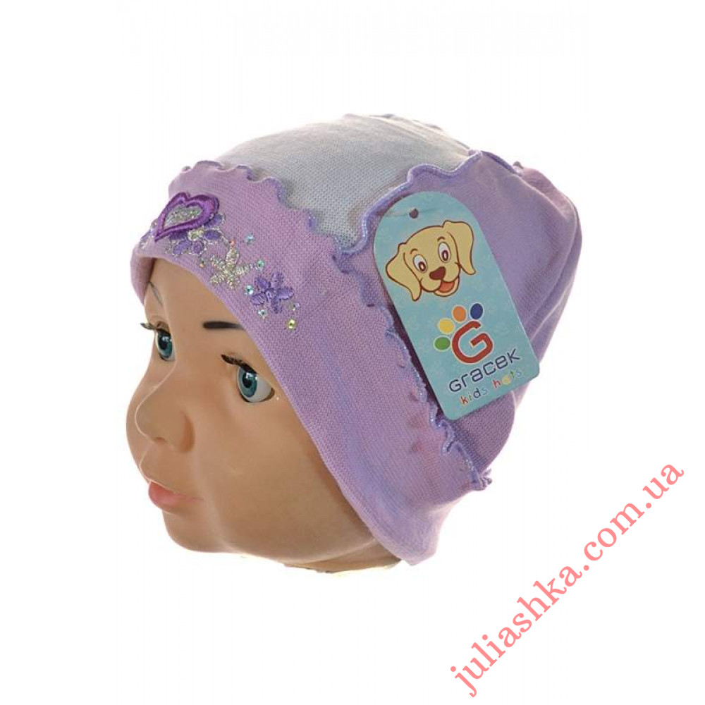 24 GRACEK (40-46р.трикотажна шапка для новонароджених)