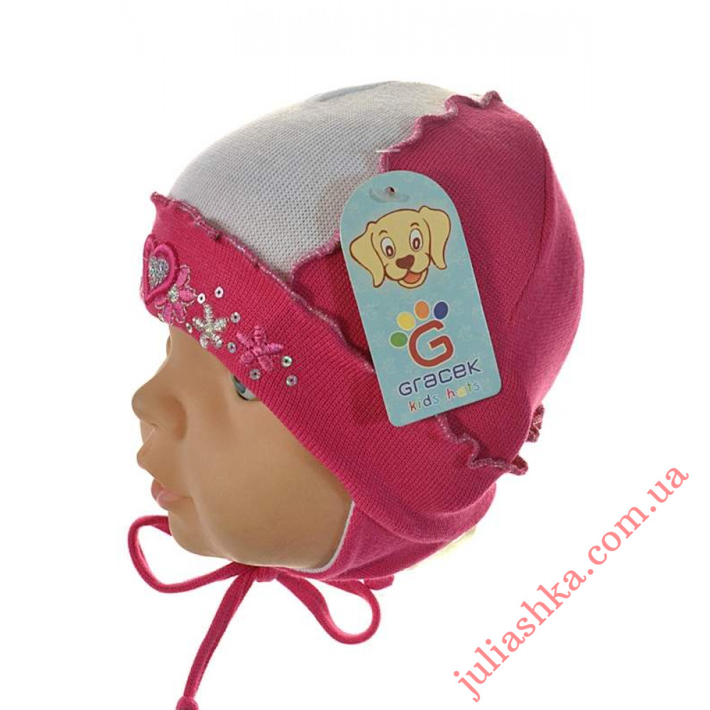 24 GRACEK (40-46р.трикотажна шапка для новонароджених)