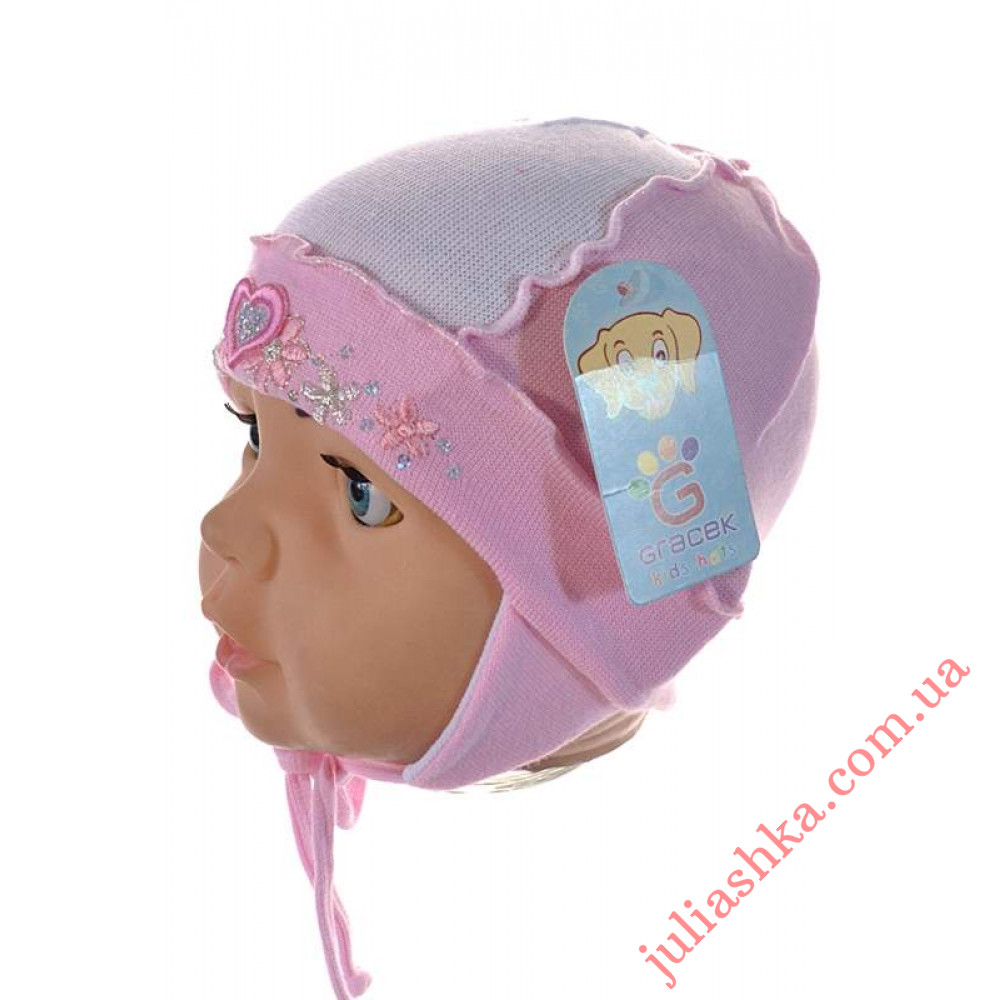 24 GRACEK (40-46р.трикотажная шапка для новорожденных)