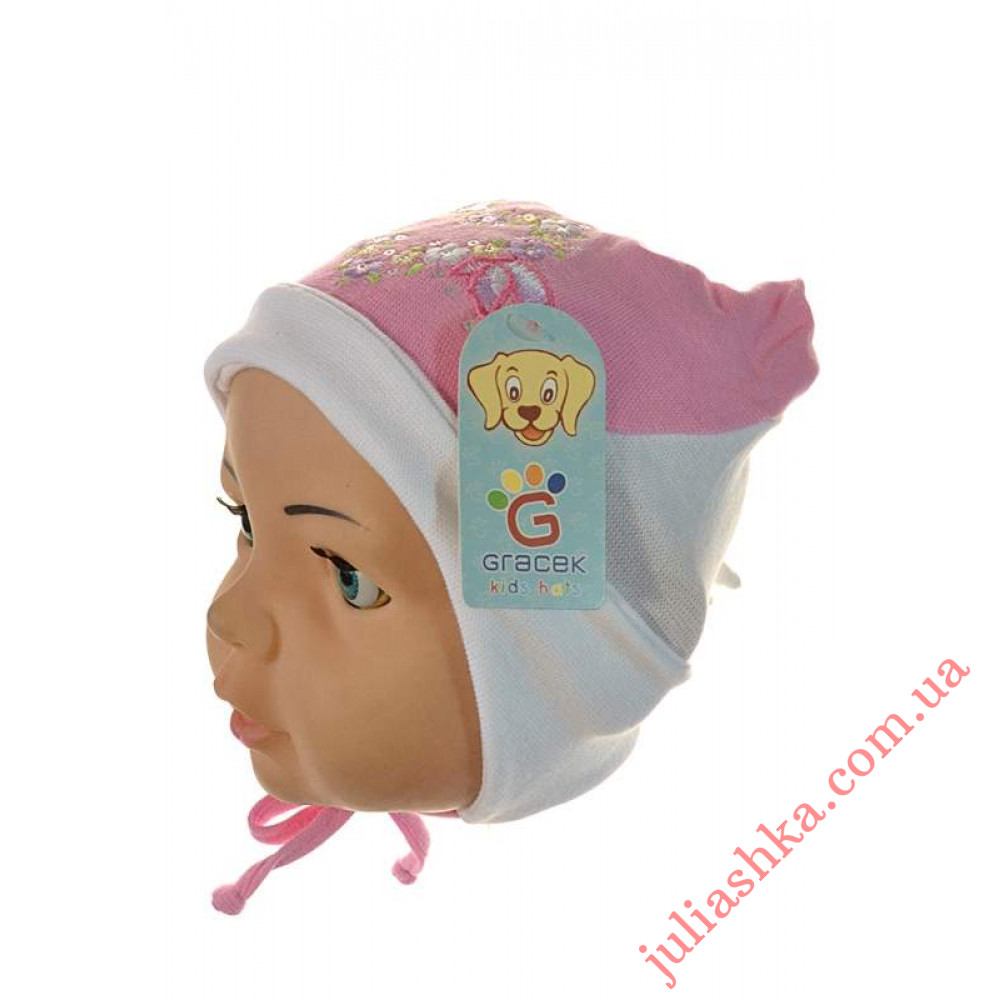 25 GRACEK (40-46р.трикотажная шапка для новорожденных)