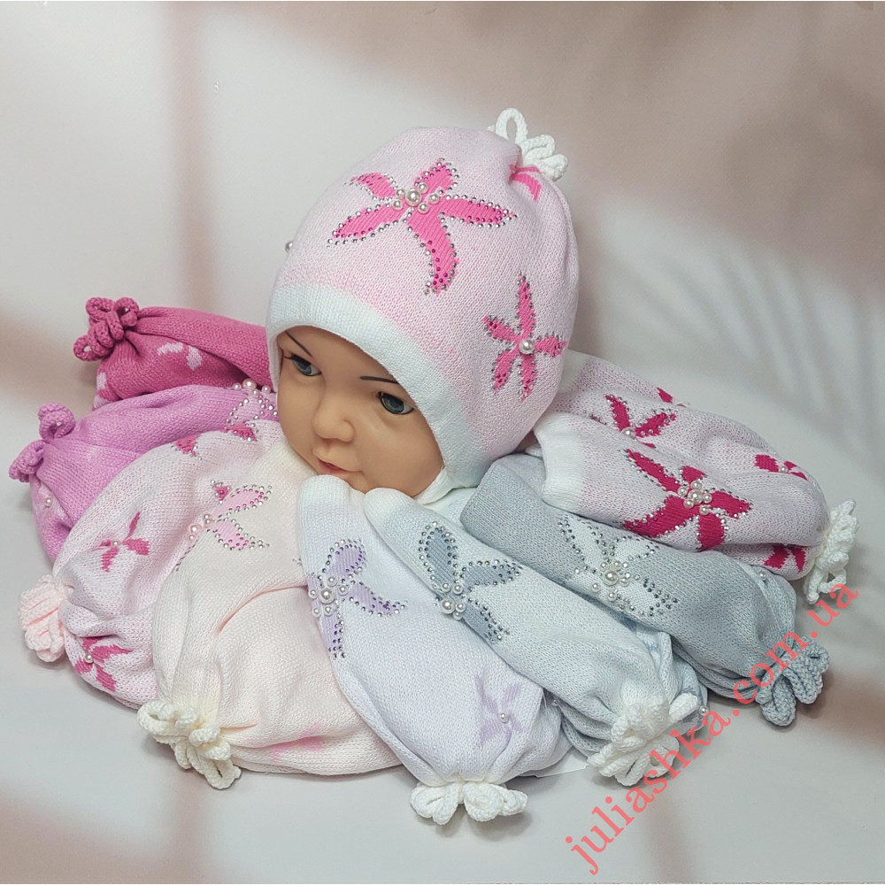 656 AGBO (46-48р.детская вязаная шапка)