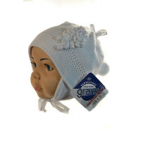 KU240 хлопок GRANS(46-48р.детская вязаная шапка)