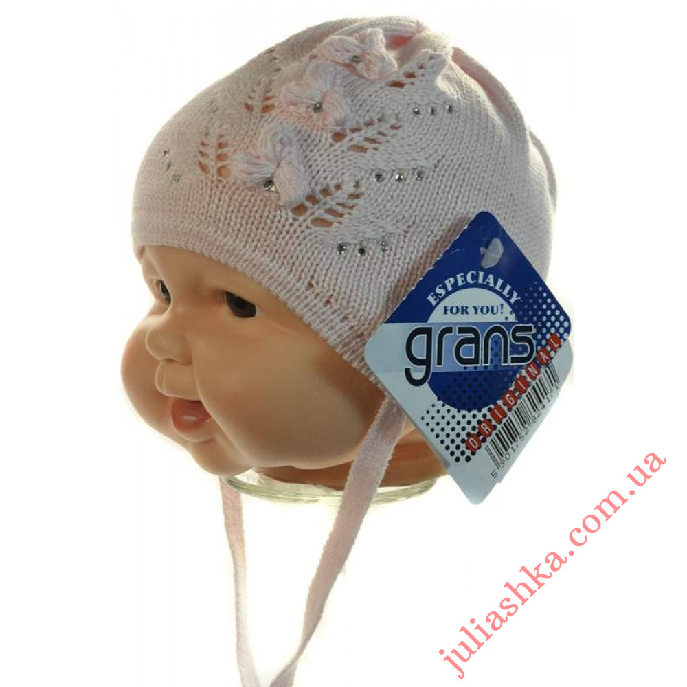 №69 бавовна GRANS(36-38р.дитяча в'язана шапка)
