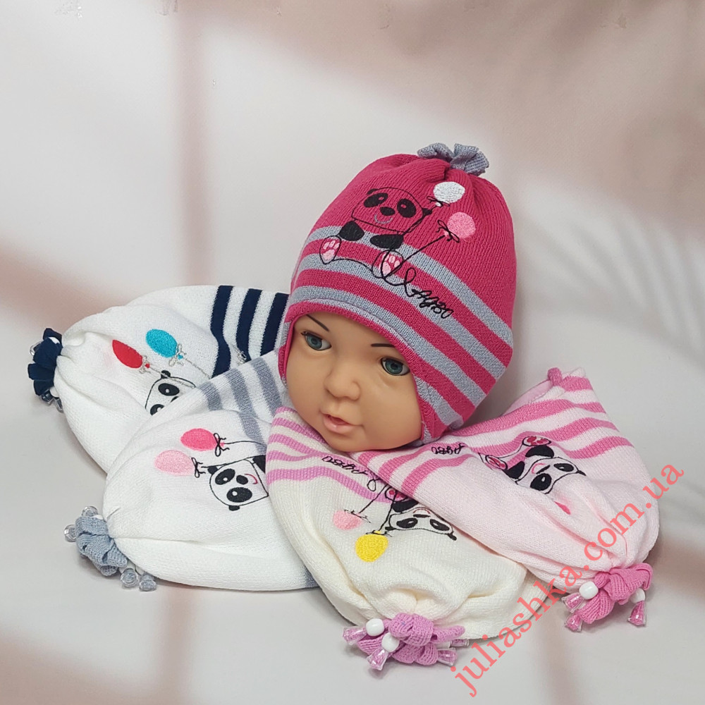 804 AGBO(44-46р.дитяча в’язана шапка)