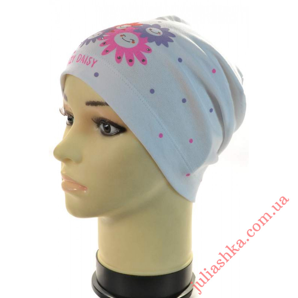 Дейзі ELF-KIDS(46-50р.дитяча трикотажна шапка)