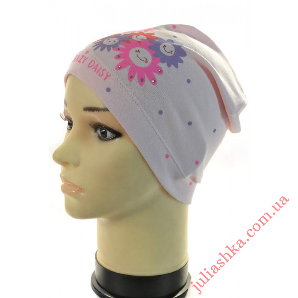 Дейзі ELF-KIDS(46-50р.дитяча трикотажна шапка)