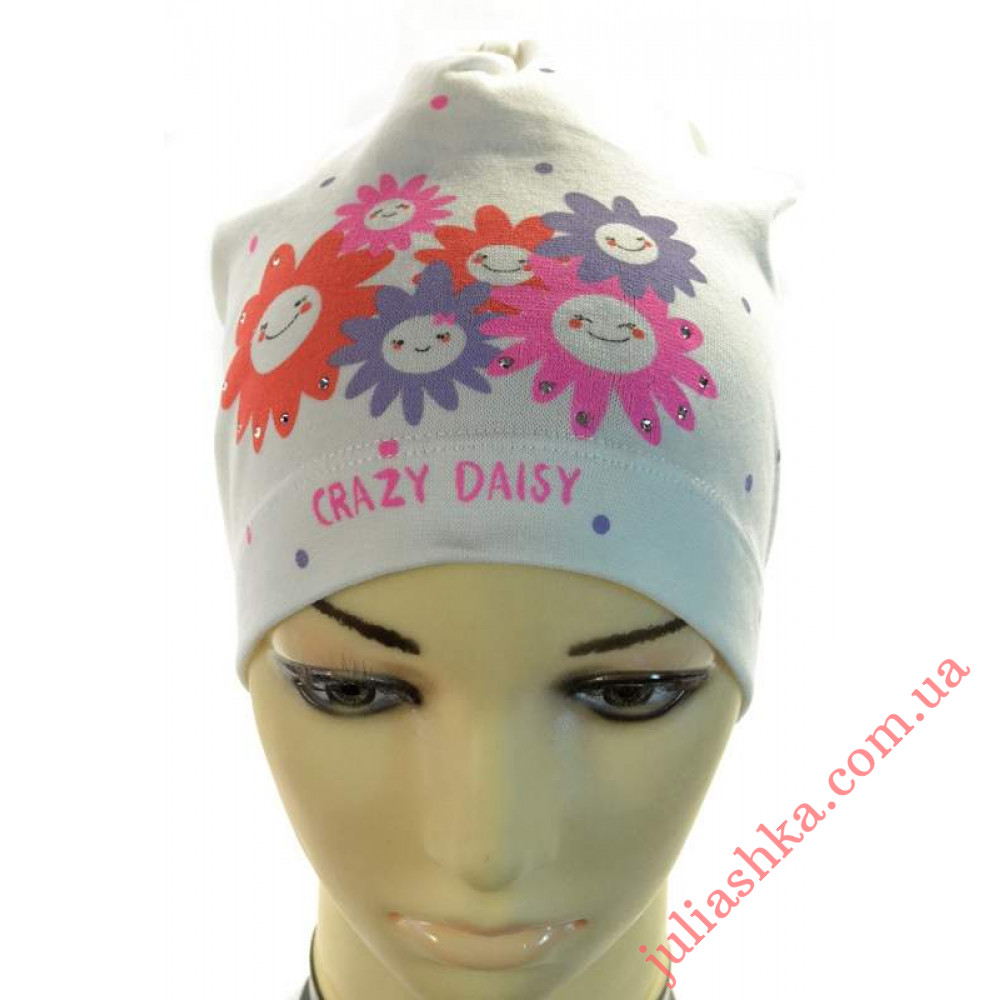 Дейзи ELF-KIDS(46-50р.детская трикотажная шапка)