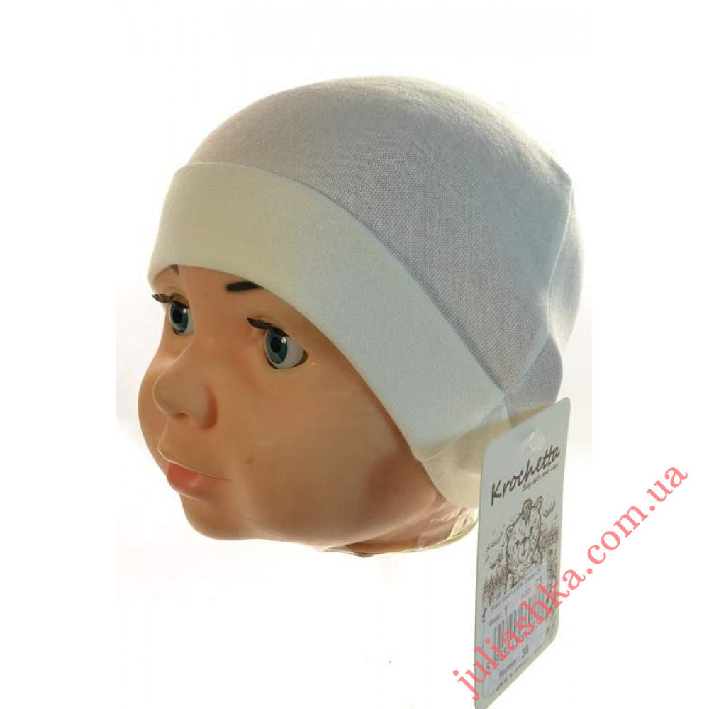 01 KROCHETTA (34-38р. трикотажна шапка для новонароджених)