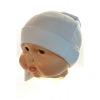 01 KROCHETTA (34-38р. трикотажная шапка для новорожденных)