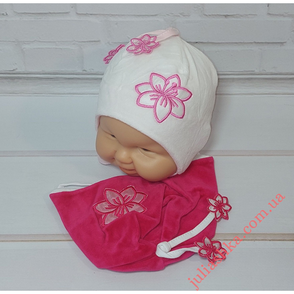 520 KROCHETTA(36-44р. велюровая шапочка)