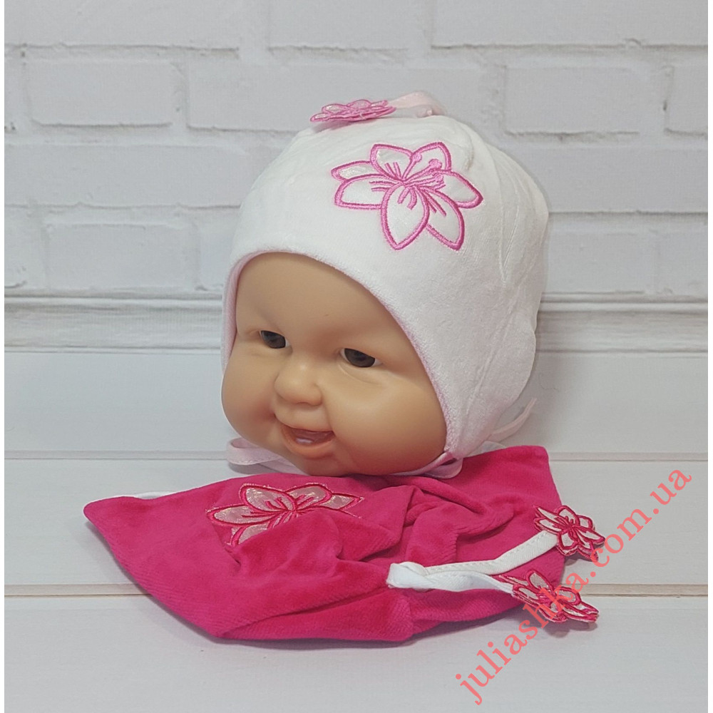 520 KROCHETTA(36-44р. велюровая шапочка)