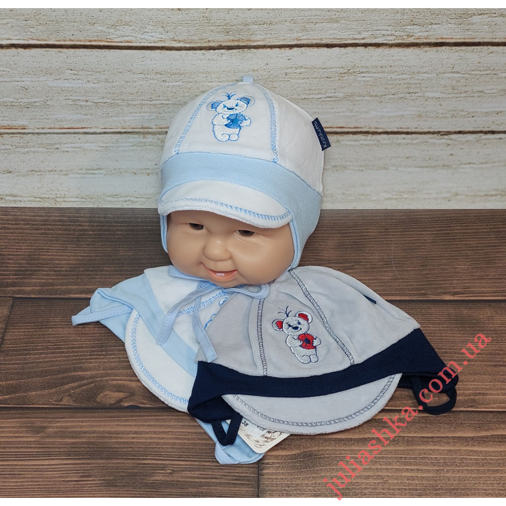 503 KROCHETTA(36-44р. велюровая шапочка)