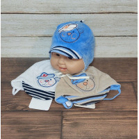 487 KROCHETTA(36-44р.велюровая шапочка)