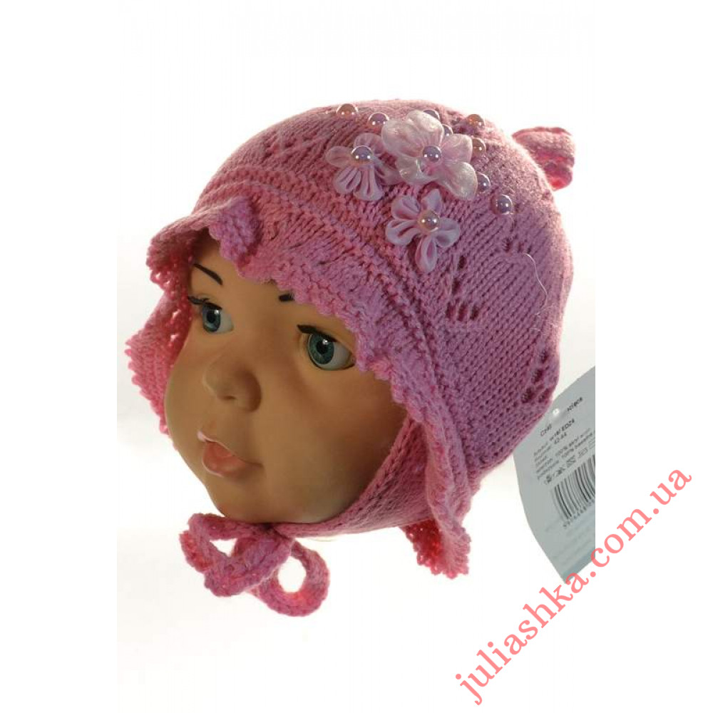 EDZ04 AMAL(42-44р.детская вязаная шапка)