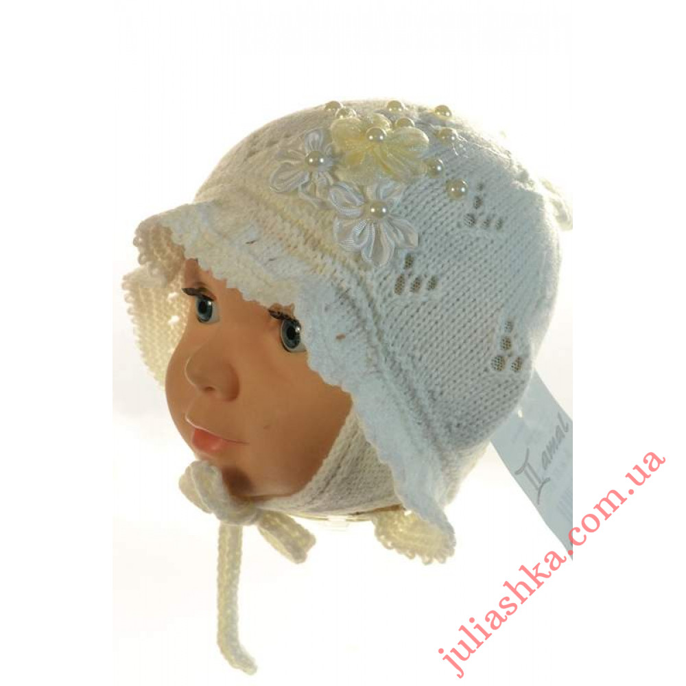 EDZ04 AMAL(42-44р.детская вязаная шапка)