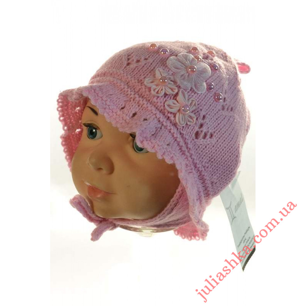 EDZ04 AMAL(42-44р.детская вязаная шапка)