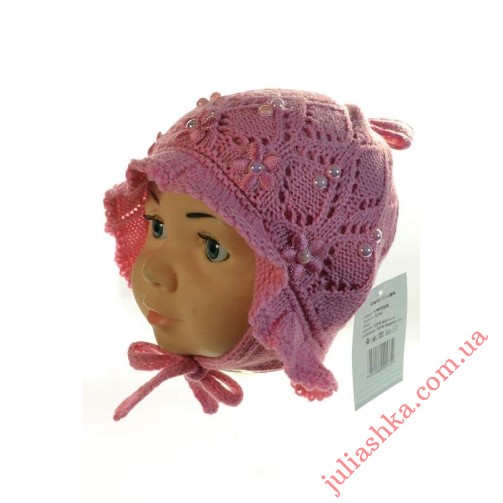 EDZ05 AMAL(42-44р.детская вязаная шапка)