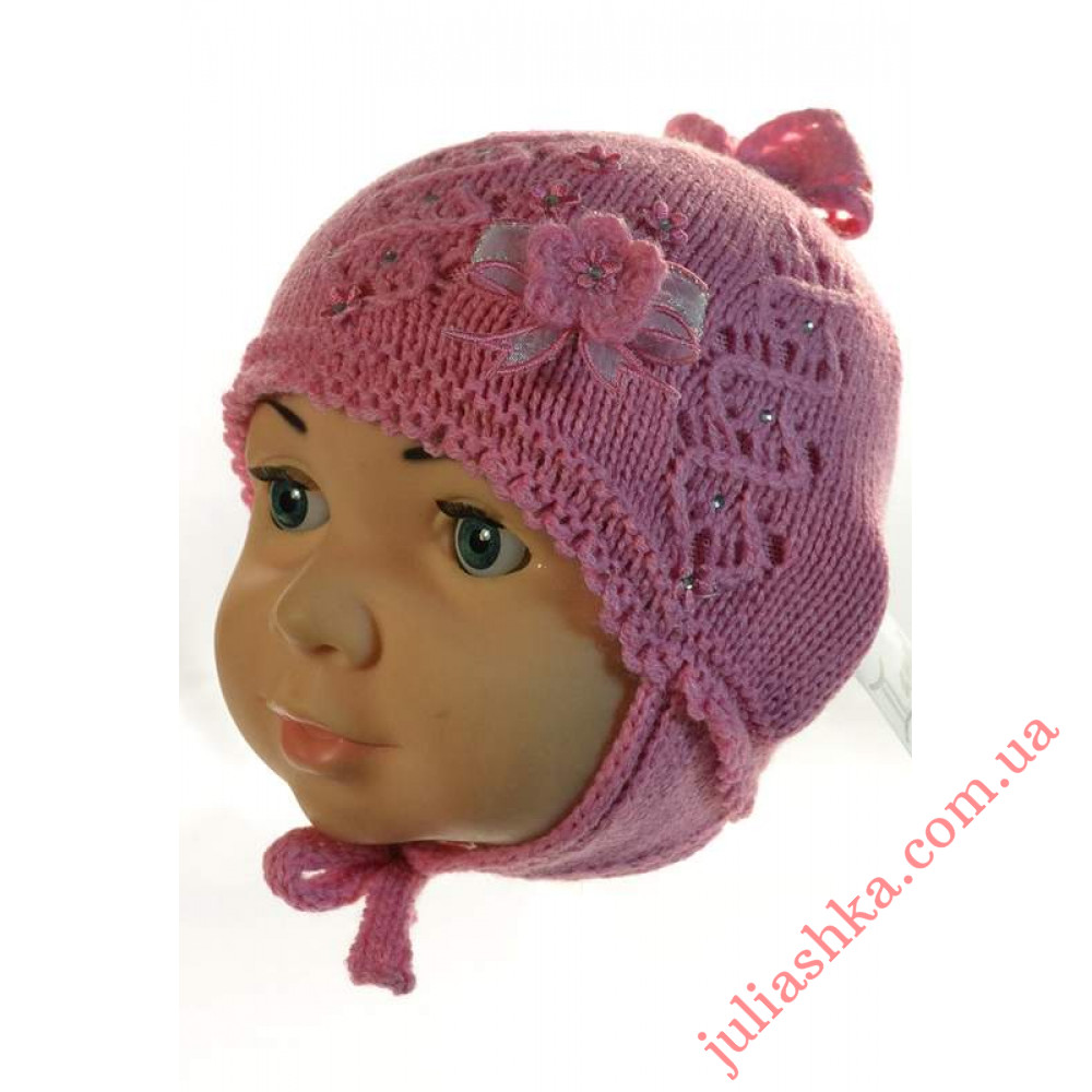 EDZ08 AMAL(42-44р.детская вязаная шапка)