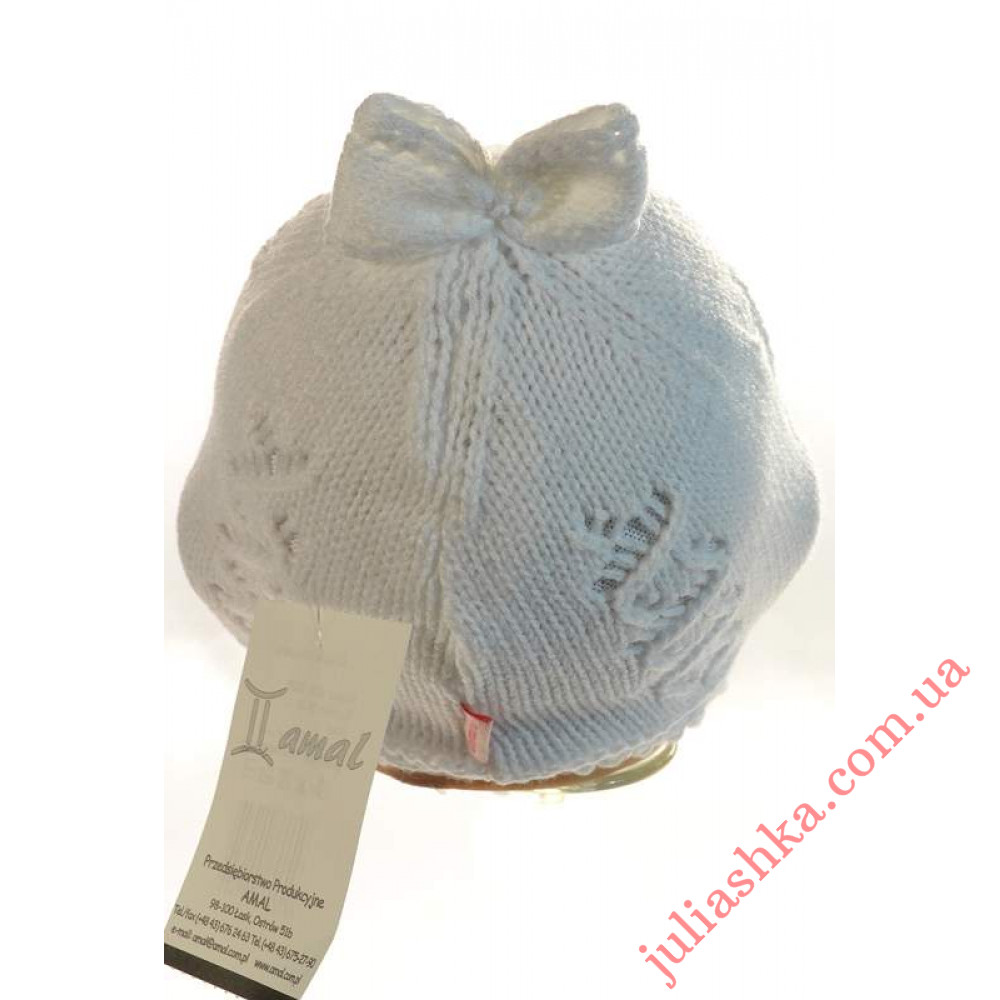 EDZ08 AMAL(42-44р.детская вязаная шапка)