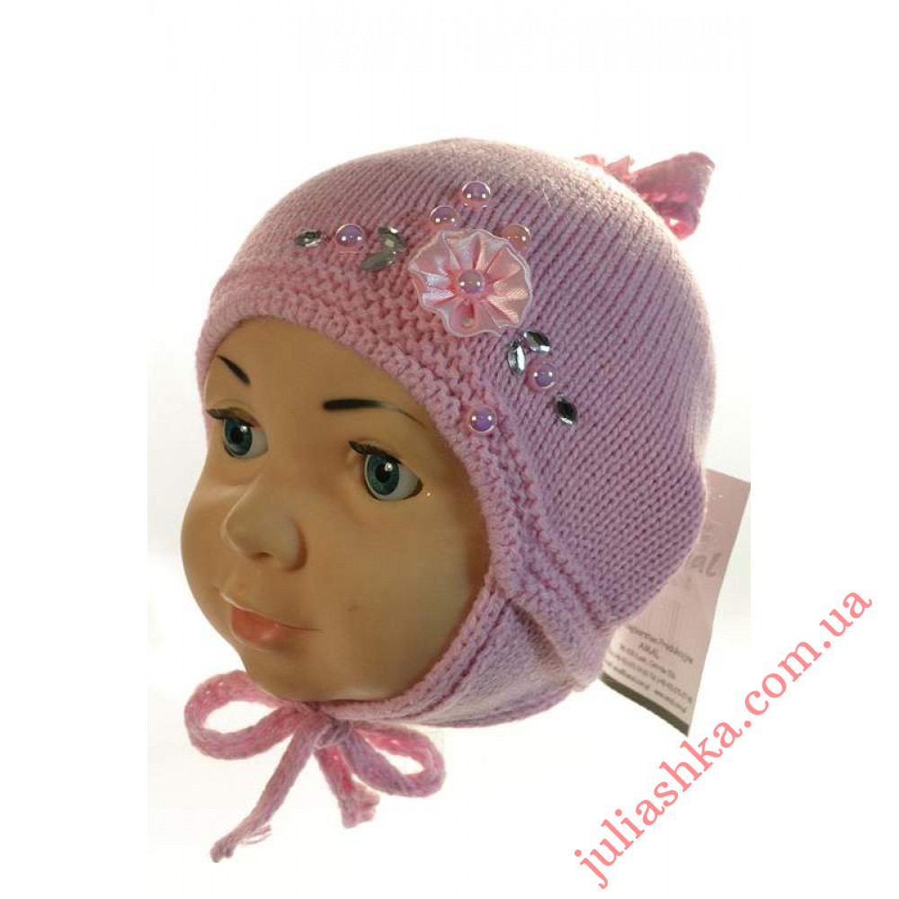 EDZ13  AMAL(42-44р.детская вязаная шапка)