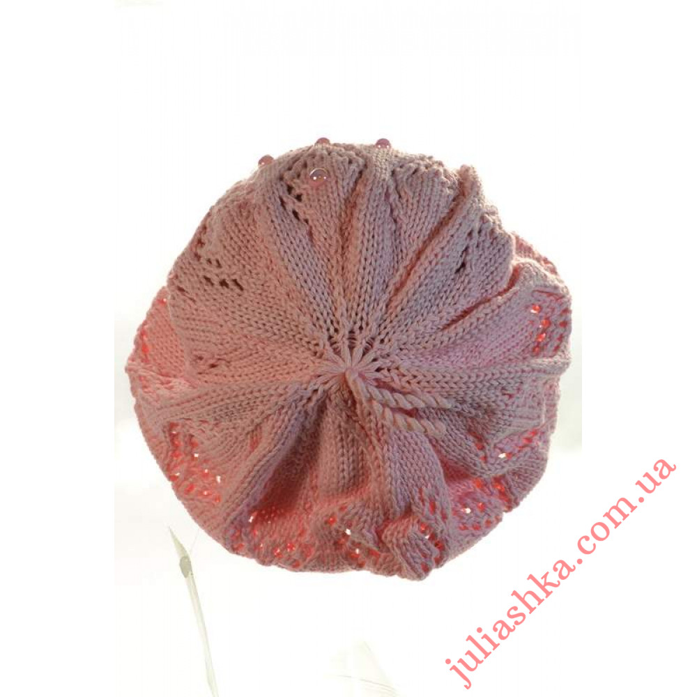 EDZ36 AMAL(42-44р.детский вязаный берет)