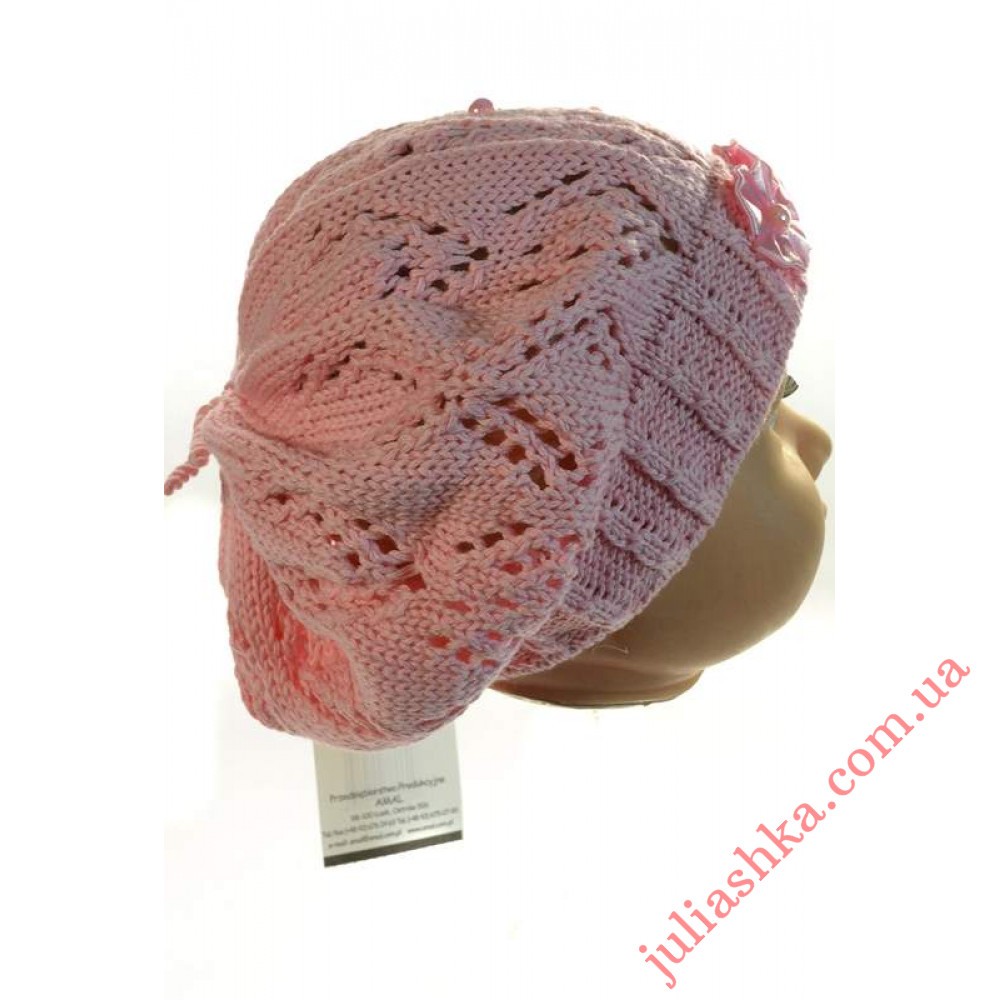 EDZ36 AMAL(42-44р.детский вязаный берет)