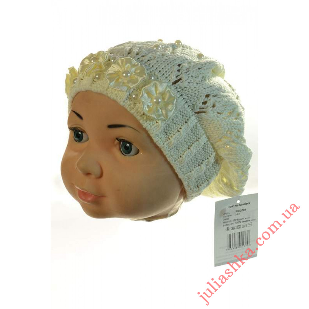 EDZ36 AMAL(42-44р.дитячий в'язаний берет)