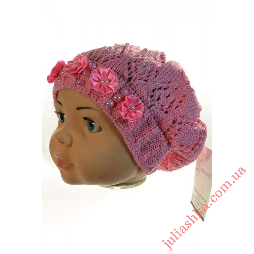 EDZ36 AMAL(42-44р.детский вязаный берет)