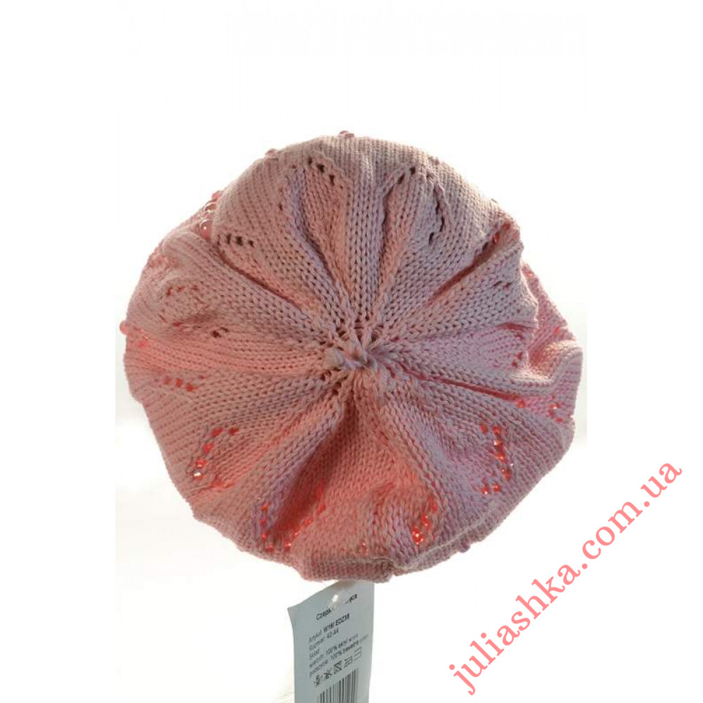 EDZ38  AMAL(42-44р.детский вязаный берет)