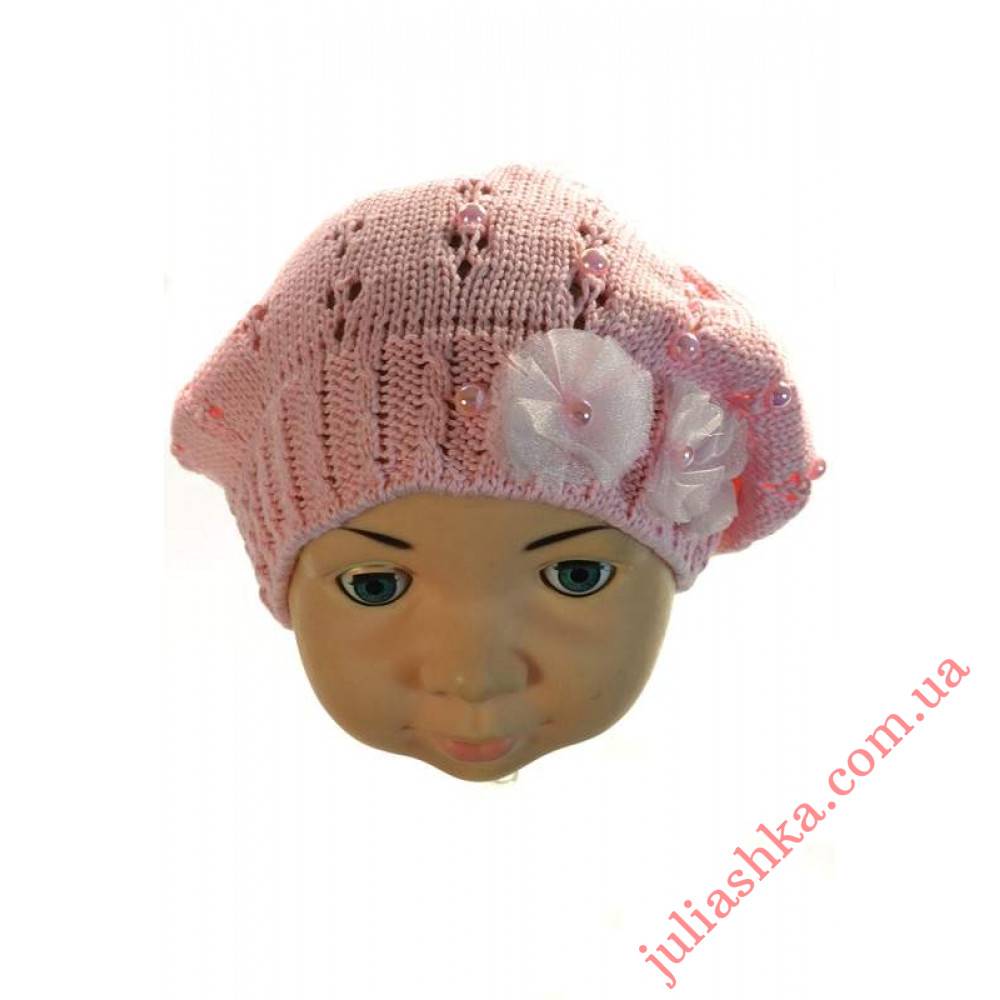 EDZ38 AMAL(42-44р.дитячий в'язаний берет)